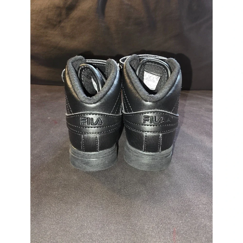 Toddler Size 6 Fila Black High Top Sneakers Hook Loop 7CM00147-001